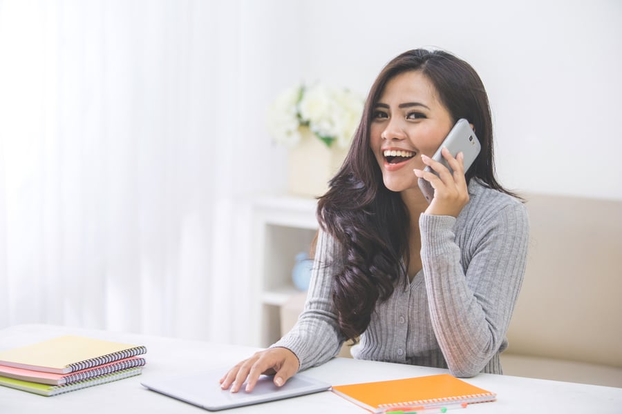 Woman Making a Phone Call 